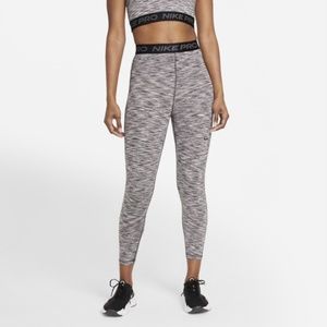 Nike Pro Women's High-Waisted Crop Space-Dye Leggings